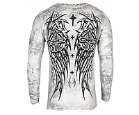 Футболка з довгим рукавом 3XL XTREME COUTURE by AFFLICTION Men LONG SLEEVE THERMAL Shirt DARKER SIDE Biker