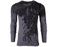 Футболка з довгим рукавом 3XL XTREME COUTURE by AFFLICTION Men LONG SLEEVE THERMAL Shirt WLEDING DEATH Biker