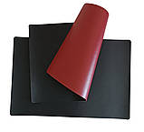 Підкладка на стіл, шкір зам з пвх. 40*60см (чорно-бордовий), фото 2