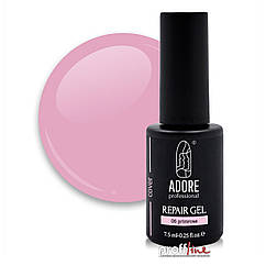 Камуфлюючий гель для зміцнення нігтів Adore Repair Cover Gel №06 курний рожево-ліловий, 7.5 мл