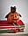 Декор на Хелловін статуетка ведмідь в костюмі гарбуза, фото 2