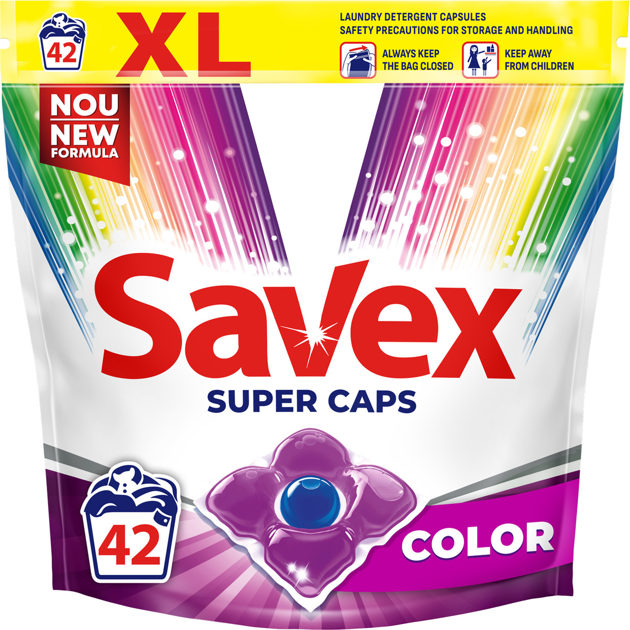 Капсули для прання Savex Super Caps 2in1 Color (42шт.)