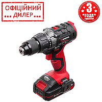 Шуруповерт бесщеточный аккумуляторная INTERTOOL WT-0331 (20 В, 2 А/ч, двухскоростной)