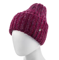 Женская шапка шерсть мохер Atrics WH689 56-59 пурпурная