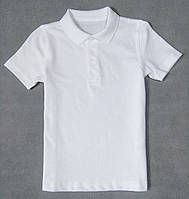 Поло для мальчика George Regular Fit белое, 4-5л (104-110см)