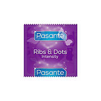 Презервативи Pasante Ribs and Dots Точково-ребристі 1 шт.