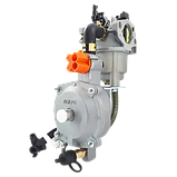 Змінний якісний карбюратор для генераторів та мотоблоків 1-4КВТ з редуктором та перемикачем, краном, фото 3