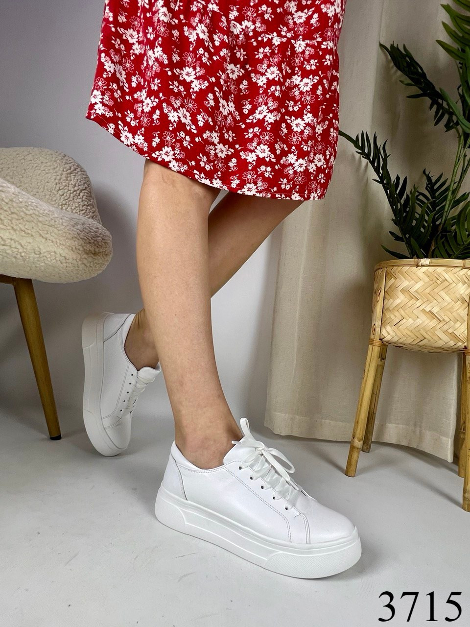 Кросівки шкіряні,білі, фото 1