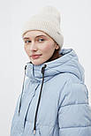 Довга зимова жіноча куртка Finn Flare FWB11068-124 down fill блакитна M, фото 6