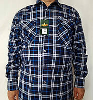 Мужская рубашка теплая на флисе большого размера 7XL HETAI