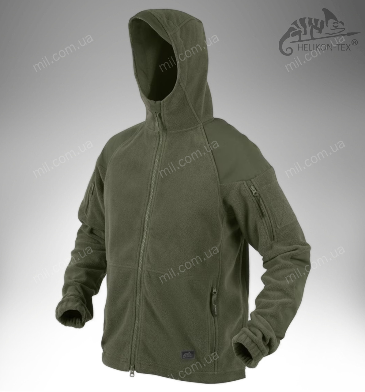 Міжсезонна тактична флісова кофта Helikon Tex CUMULUS Heavy Fleece (olive)