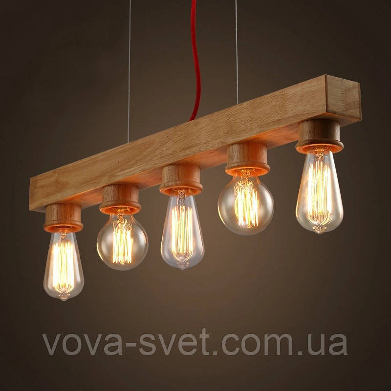 Світильник підвісний Loft [ Pendant Wood Group of Industrial ]