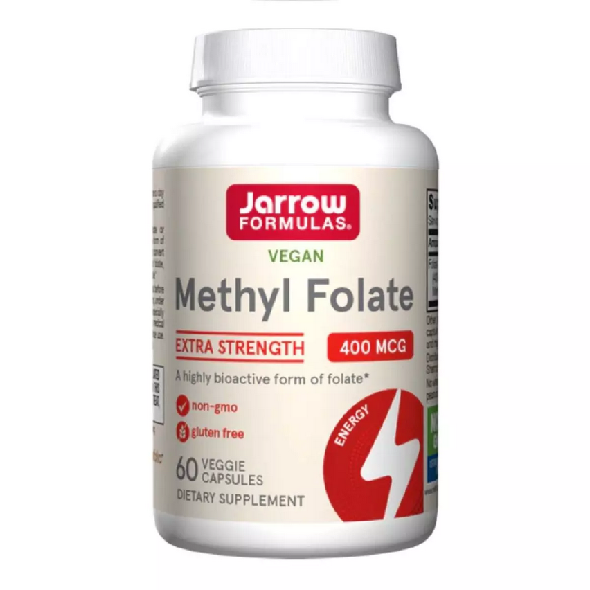 Метил Фолієва Кислота (Метилфолат) 400 мкг, Methyl Folate, Jarrow Formula, 60 гелевих капсул