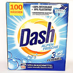 Універсальний пральний порошок Dash Alpen Frische 100 циклів прання, 6 кг