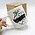 Білий кухоль з написом "Слухай своє серце", чашка універсальна 360 мл для чаю/кави, подарунковий кухоль, фото 2