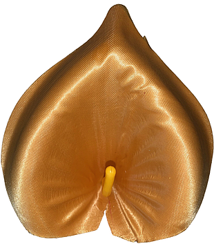 Калла штучна (атлас) угорська золота (G001-06)|13 см | Упаковка 100 шт