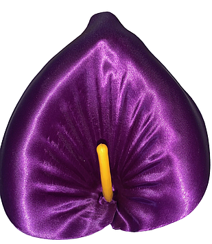 Кала штучна (атлас) угорська темно-фіолетова  (G001-18)|13 см | Упаковка 100 шт