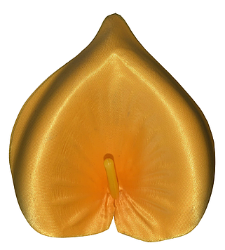 Калла штучна (атлас) угорська жовта (G001-04)|13 см | Упаковка 100 шт