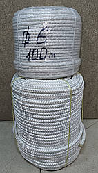 Фал капроновий 10 мм/100 м плетений   для свердловини