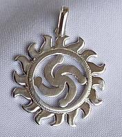 Символ Роду в Сонечку слов'янський оберіг срібло 925 проби