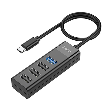 Хаб Hoco Type-C to (1*USB3.0 + 3*USB2.0) 30см адаптер HB25