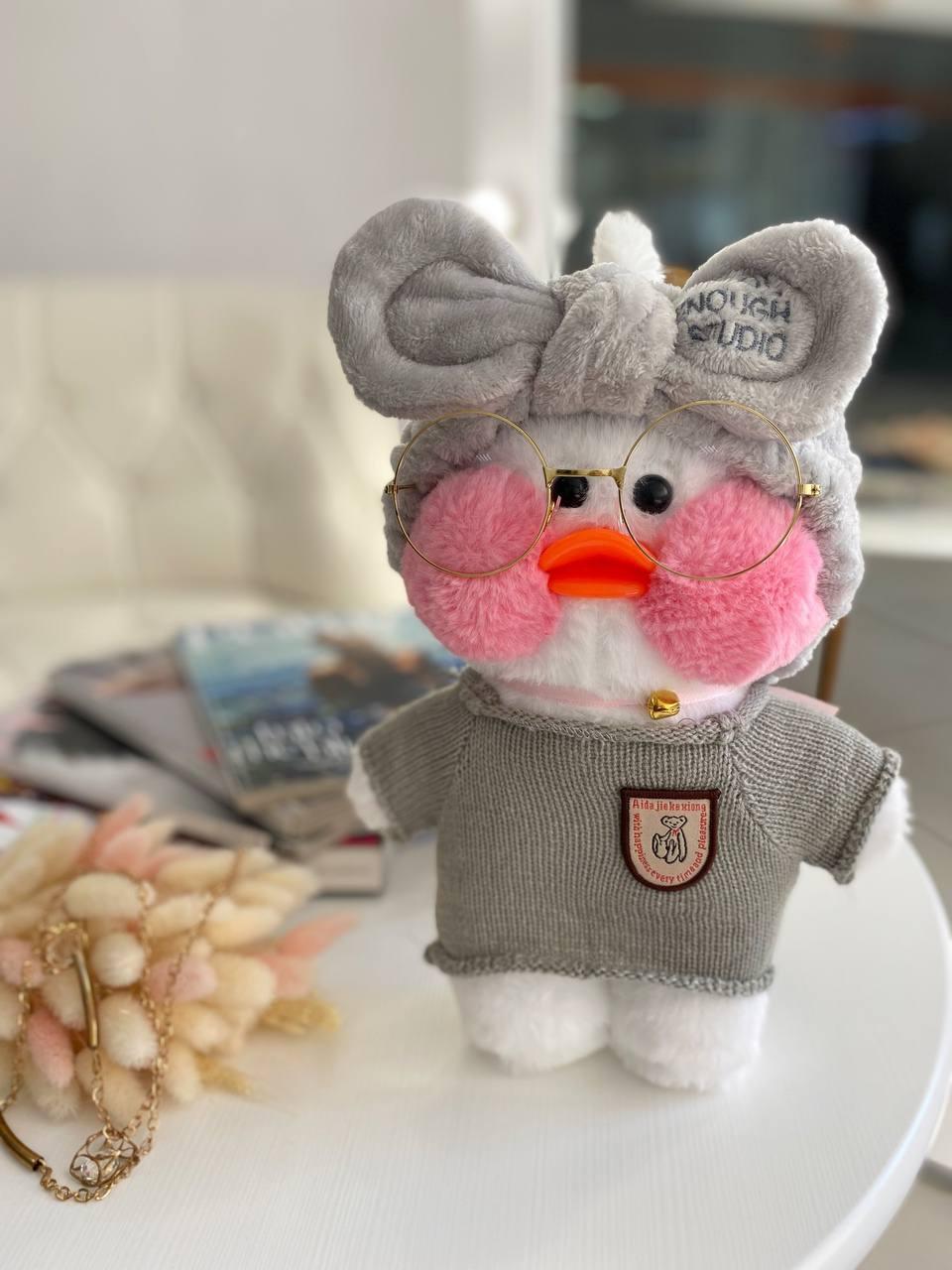 Іграшка "Lalafanfan" з одягом (кофта, пов'язка + окуляри) Біла 6970/3 203, Bambini, Білий, Унісекс