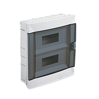 Щит під автомати 24 модулі Makel, внутрішній прозорий, бокс монтажний, шафа розподільна врізна, Макел