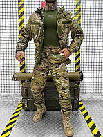 Демисезонный костюм горка усиленный, военная форма горка осенняя, костюм рипстоп мультикам, армейская форма