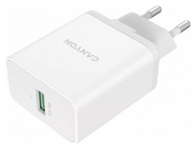 Canyon H-24 QC 3.0 24W USB-A White