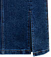 Ошатна джинсова спідниця міді за коліно Lady N синього кольору, фото 4
