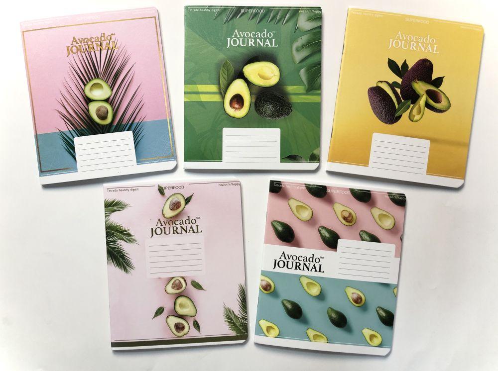 Зошит 48 арк. клітинка "Тетрада" гібрид.+УФ лак / Avocado