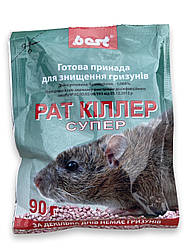 Родентицид від щурів і мишей Рат Кілер Супер гранули 90 г