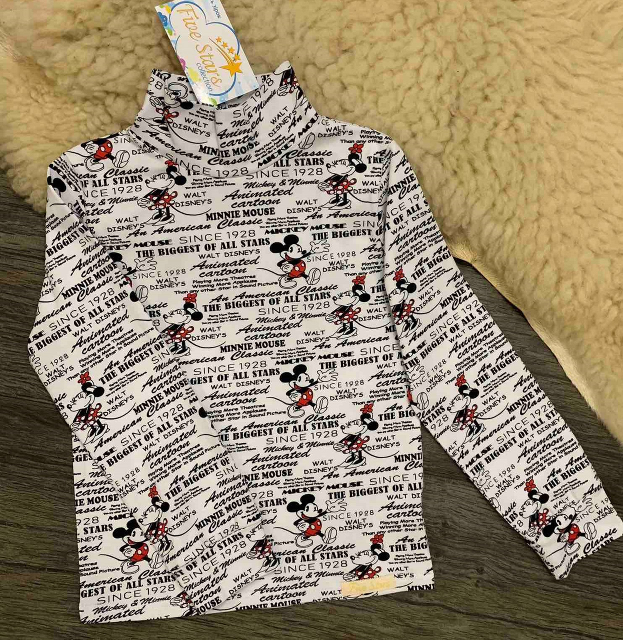 Дитяча водолазка - гольф мікі газета Five Stars 10716-116р