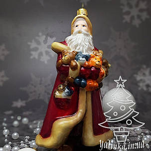Скляна ялинкова іграшка Санта зі звірятами Святий Миколай Komozja Family Santa Claus, фото 1