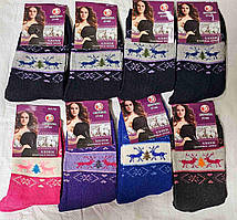 Жіночі шкарпетки махрові олень