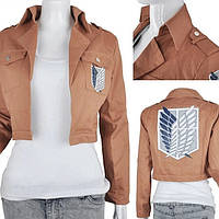 Куртка Атака Титанов Attack on Titan Cosplay Anime Jacket Разведкорпус | Косплей Аксессуар из Аниме - XXL Size