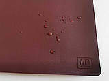 Підкладка на стіл, шкір зам з пвх. 40*60см (бордовий), фото 3