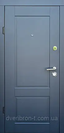 Двері Qdoors Еталон Соната антрацит/біле дерево, фото 2