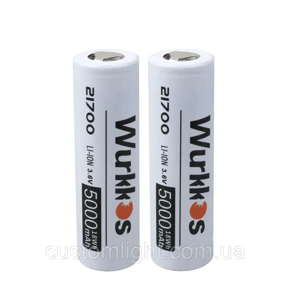 Акумулятор Wurkkos 21700 5000mAh