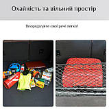 Сітка в багажник авто двошарова підлогова/універсальна 90х40 см Cargo Net чорна (GS-106035), фото 9