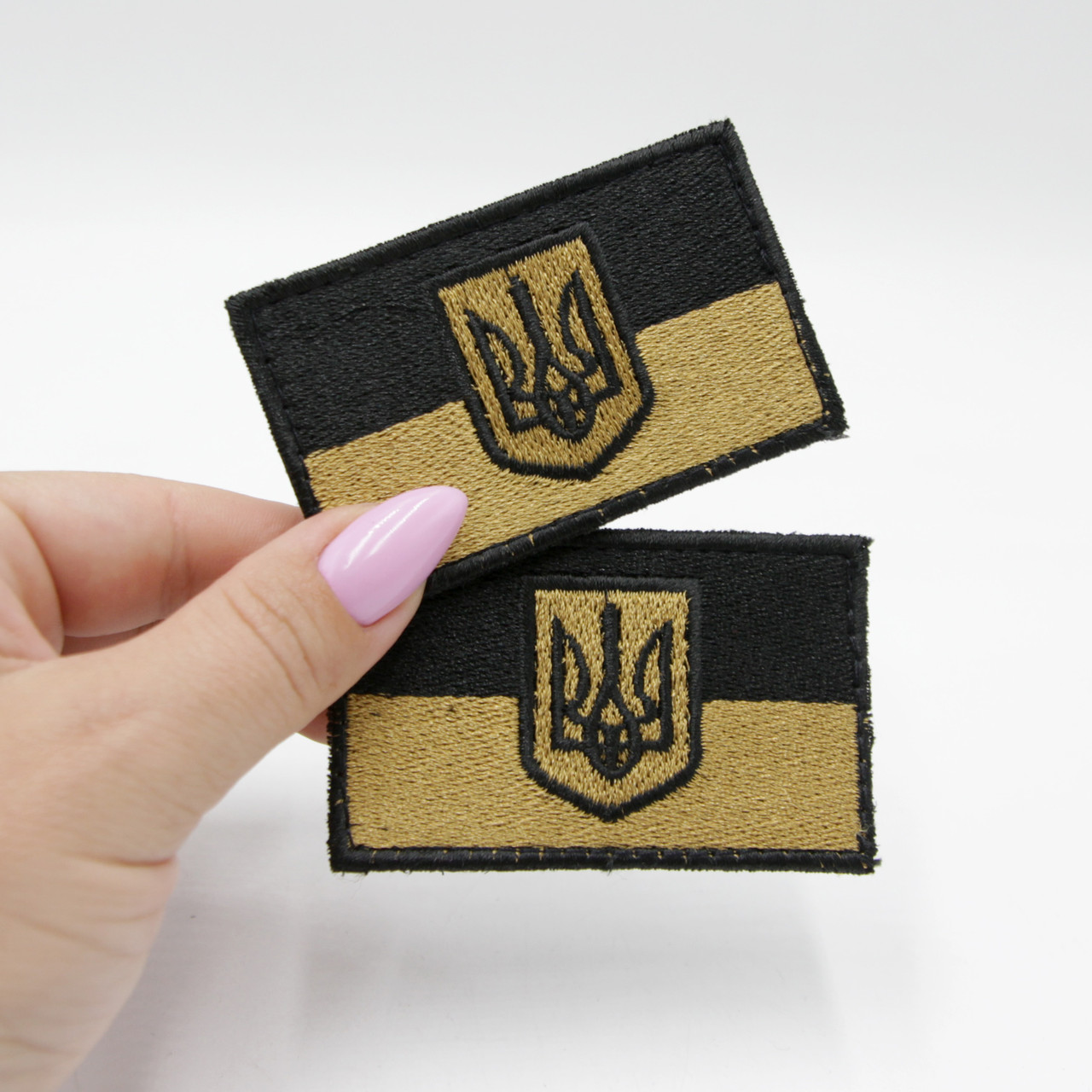 Купить Шеврон флаг Украины черно-золотой, нашивка-патч повседневная ...