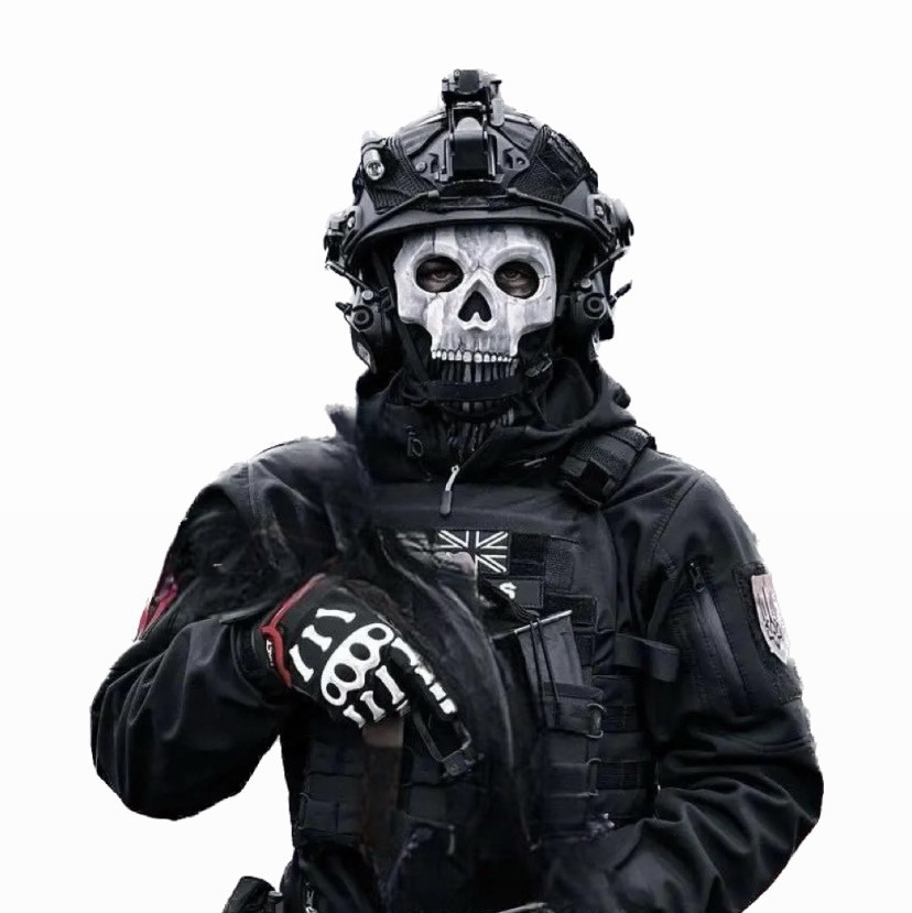 Военная тактическая маска-балаклава с черепом Гоуст Ghost из игры Call of Duty | Military Tactic ЗСУ Олива - фото 1 - id-p1935252878