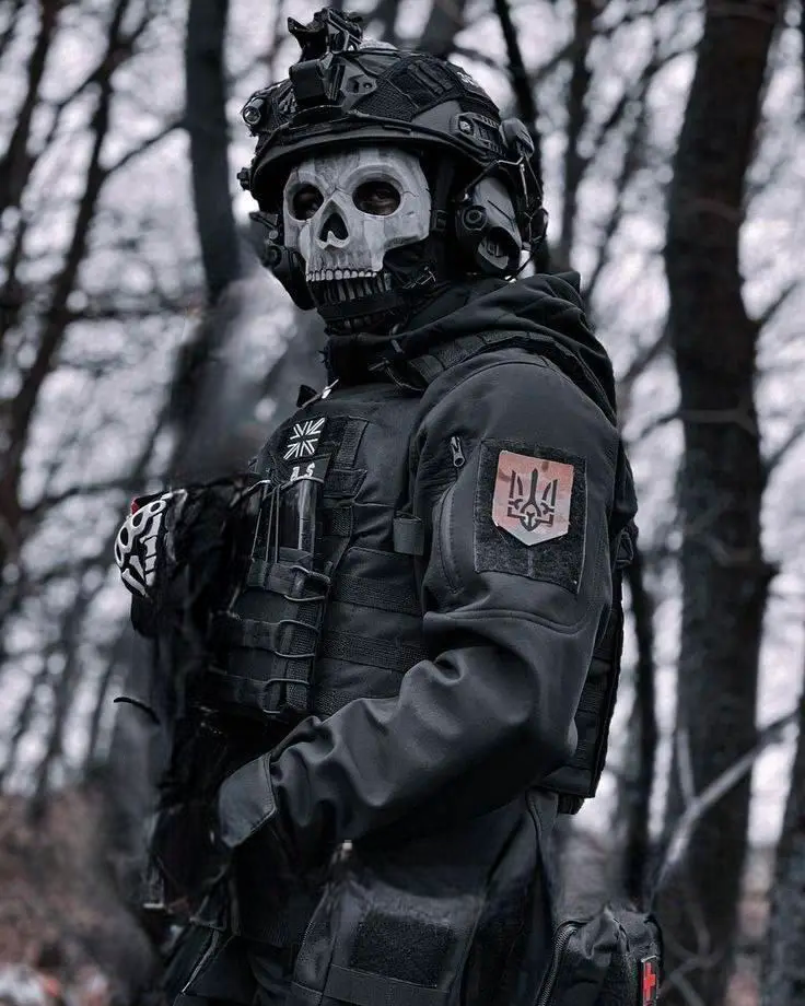 Военная тактическая маска-балаклава с черепом Гоуст Ghost из игры Call of Duty | Military Tactic ЗСУ Олива - фото 2 - id-p1935252878