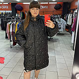 Куртка Seventeen жіноча зимова стьобана оверсайз без капюшону XL чорна, фото 6