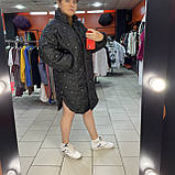 Куртка Seventeen жіноча зимова стьобана оверсайз без капюшону XL чорна, фото 7