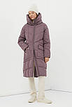 Довга жіноча зимова куртка oversize Finn Flare FWB110138-831 темно-рожевий XL, фото 3