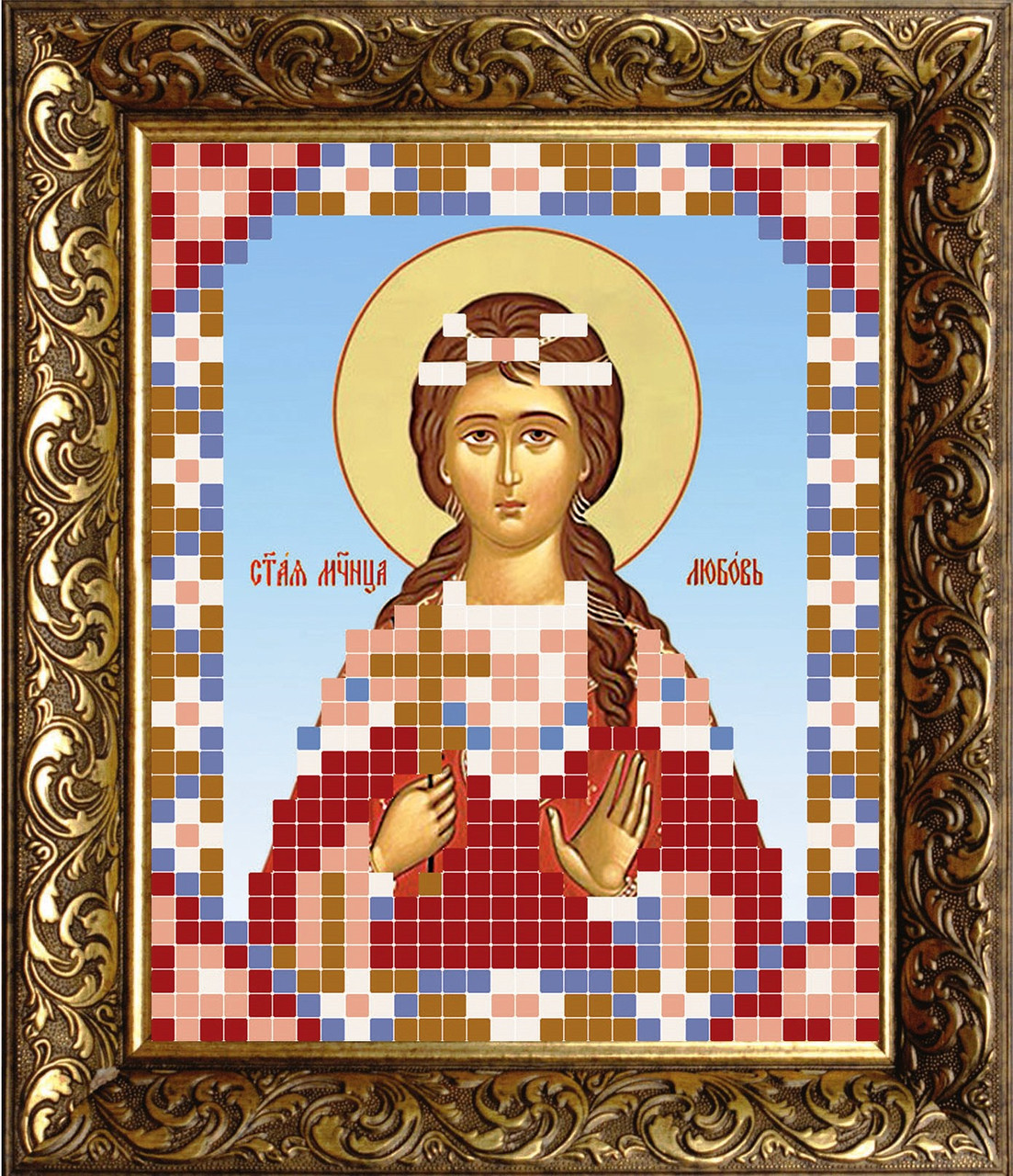 Схема для вишивання бісером ТМ BUTIK ікона Любов ВТ7051 6х7см А7 Атлас, фото 1