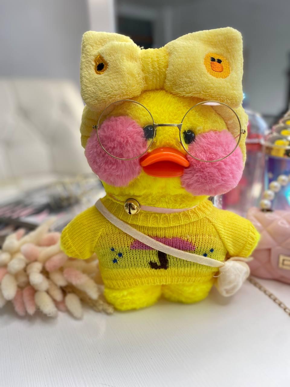 Іграшка "Lalafanfan" з одягом (кофта, пов'язка, сумка, окуляри) Жовта 9000 212, Bambini, Жовтий, Унісекс