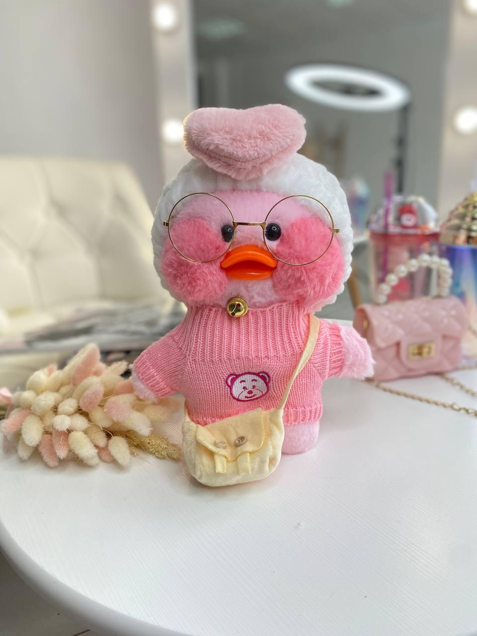 Іграшка "Lalafanfan" з одягом (кофта, пов'язка, сумка + окуляри) Рожева 9008 214, Bambini, Рожевий, Унісекс