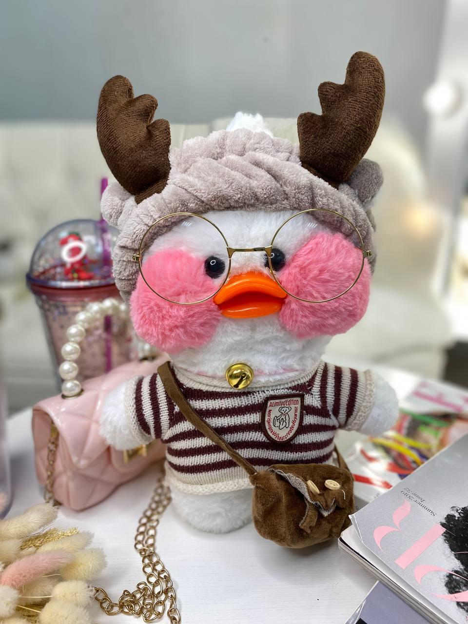 Іграшка "Lalafanfan" з одягом (кофта, пов'язка, сумка + окуляри) Біла 9016 217, Bambini, Білий, Унісекс